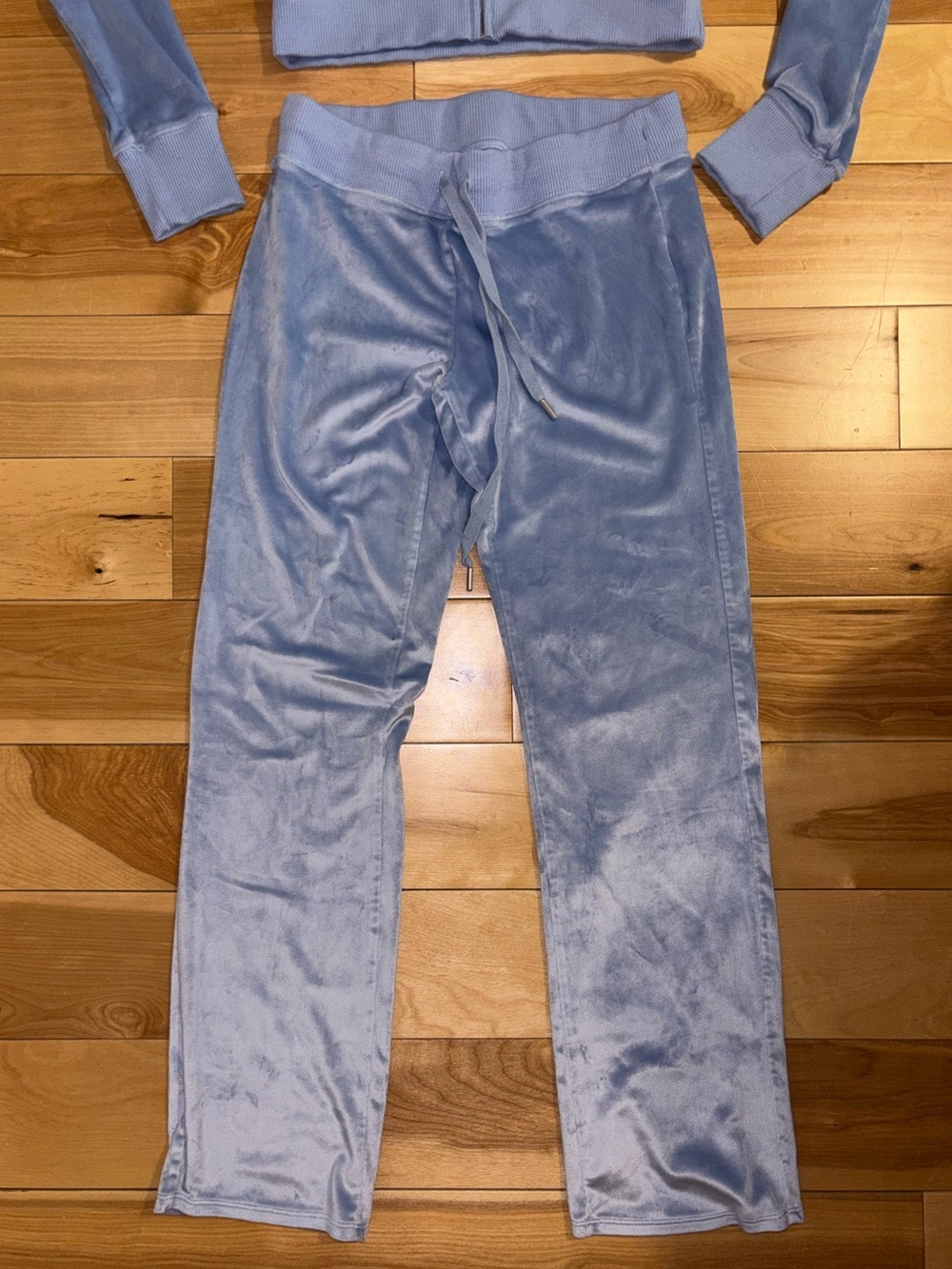 aerie Light Blue Velour Hoodie & Sweatpants Set - Picture 3 of 9